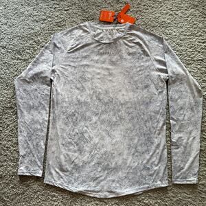 Men's YoungLA Performance Line Long Sleeve Shirt  XL, NWT, White/Grey